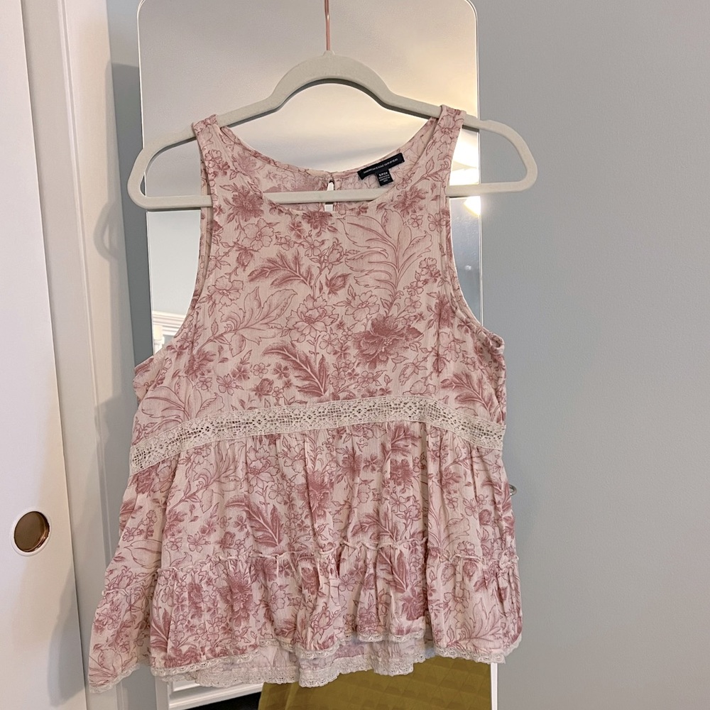 American Eagle Outfitters, Pink Blouse, S